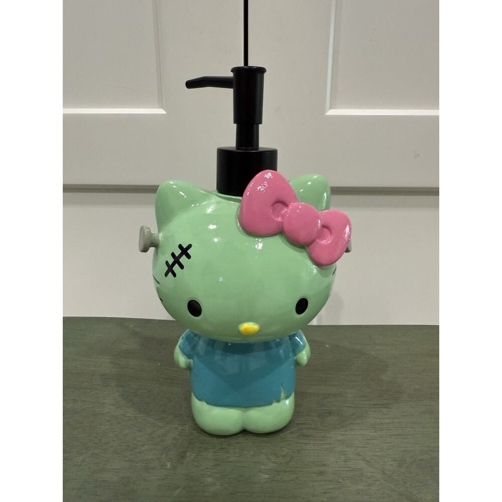 NEW SANRIO HELLO KITTY HALLOWEEN FRANKENSTEIN SOAP DISPENSER! - 5000